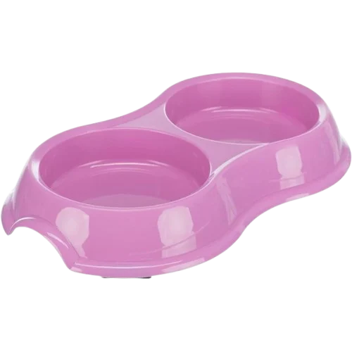 Cat Food Bowl Double Shape