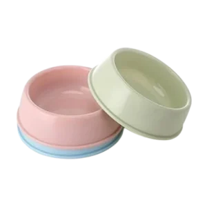 Cat Food Bowl Round Shape Single