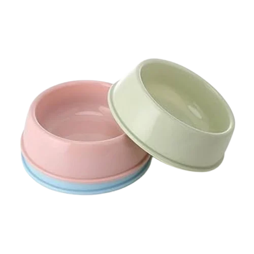 Cat Food Bowl Round Shape Single